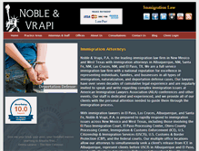 Tablet Screenshot of noblelawfirm.com